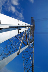 High voltage electric tower line