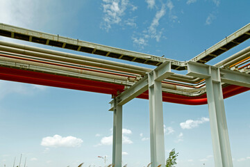 Obraz premium Pipeline of oil fields