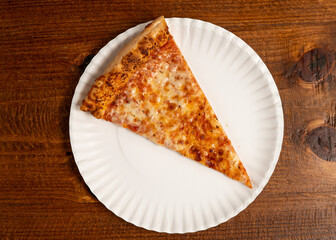 Slice of plain pizza