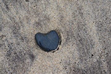 Heart-shaped rock 