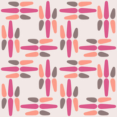 Spotted seamless pattern for decorating any surfaces or things. Timeless abstract ornament.