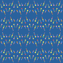 Spotted seamless pattern for decorating any surfaces or things. Timeless abstract ornament.