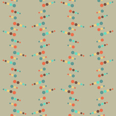 Spotted seamless pattern for decorating any surfaces or things. Timeless abstract ornament.