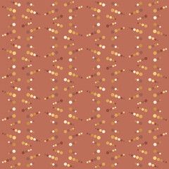 Spotted seamless pattern for decorating any surfaces or things. Timeless abstract ornament.