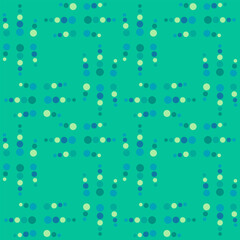 Spotted seamless pattern for decorating any surfaces or things. Timeless abstract ornament.