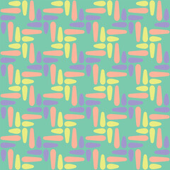 Spotted seamless pattern for decorating any surfaces or things. Timeless abstract ornament.