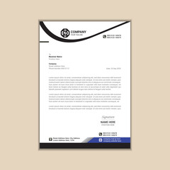 "Sleek and Contemporary Business Letterhead Template"