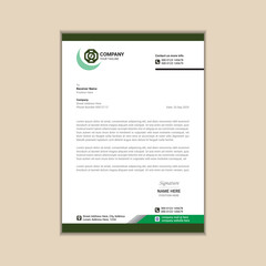 "Sleek and Contemporary Business Letterhead Template"