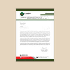 "Elegant A4 Letterhead Design for Corporate Branding"