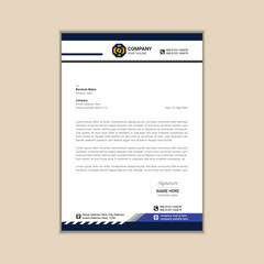 "Elegant A4 Letterhead Design for Corporate Branding"