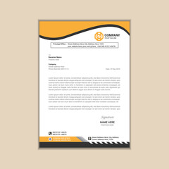 "Minimalist Business Letterhead Vector Design"