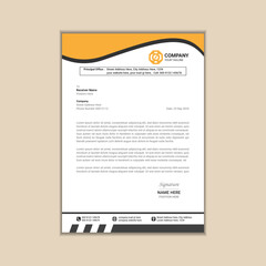 "Clean and Simple Corporate Letterhead Template"