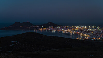 View City Night With Nearby