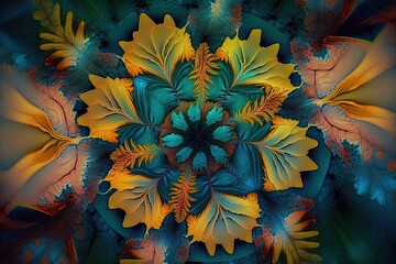 Fototapeta na wymiar Abstract Flowers
