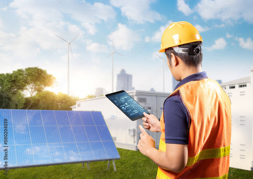 Poster engineer control energy storage system or battery container unit