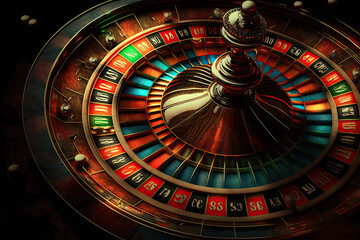 roulette. gambling concept Generative AI