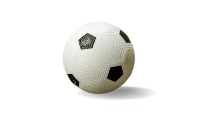 Rubber toy soccer ball on a transparent background