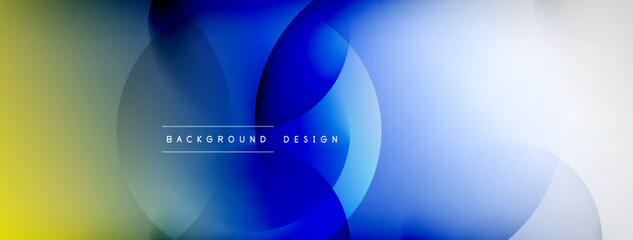 Light geometric abstract background with lines, circles