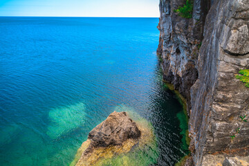georgian bay lake Huron, beautiful Bruce peninsula sunny beautiful day