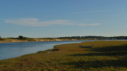 View from the footpath Wells, Maine.