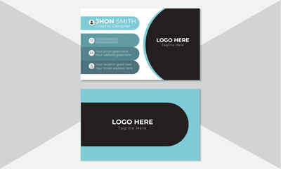 Business card template. Creative Business card design. 
Modern visiting card design.  personal card vector