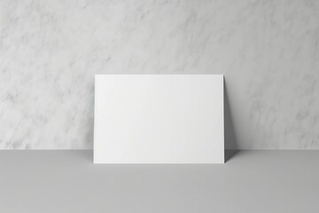 isolated white paper card mockup
