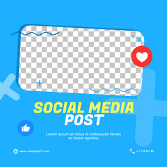 social media post template design
