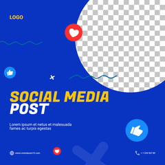 social media post template design