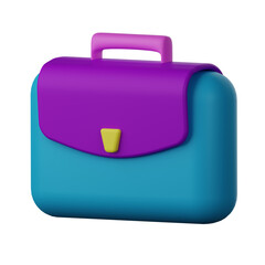 Briefcase 3D Icon