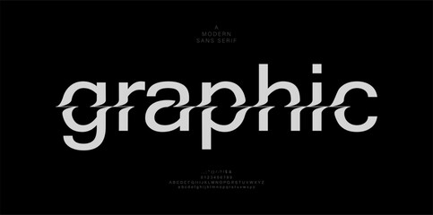 Abstract minimal modern alphabet fonts and logo. Creative typography sport, technology, fashion, digital, future creative logos font. vector illustration