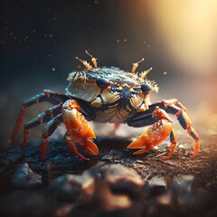 Crab created using AI Generative Technology