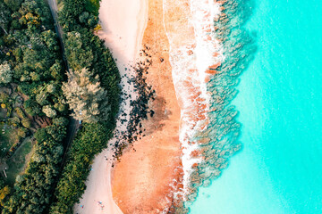 Tropical Aerial Drone Coastline