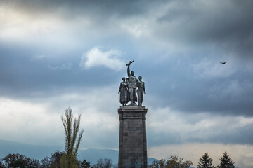 Soviet army monument for WWII in Sofia, Bulgaria, Eastern Europe