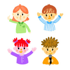 Children in various poses