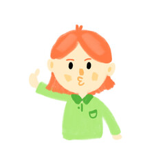 girl giving thumbs up