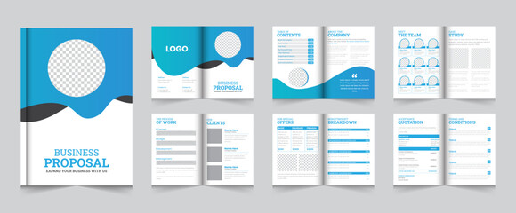 Business Proposal Layout or Business Project Proposal Template
