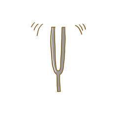 音叉のイラスト