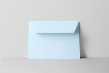 isolated light blue paper envelope