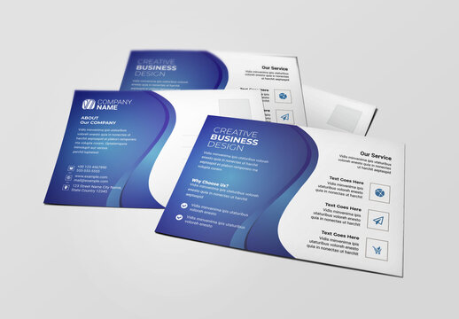 Creative Business Post Card Layout
