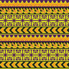 Christmas Floral Fair Isle Seamless Pattern Design