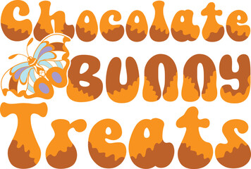 happy easter Groovy svg design, easter bunny Quotes design