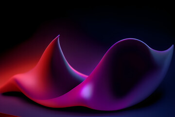Abstract 3d holographic  smooth waves render texture design element for banner, background, wallpaper, websites , posters