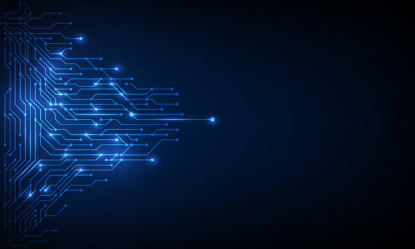 abstract circuit networking blockchain concept background.
