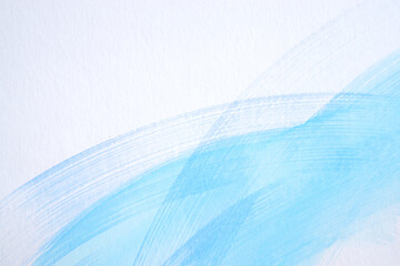 ブルー　アブストラクト　水彩タッチ