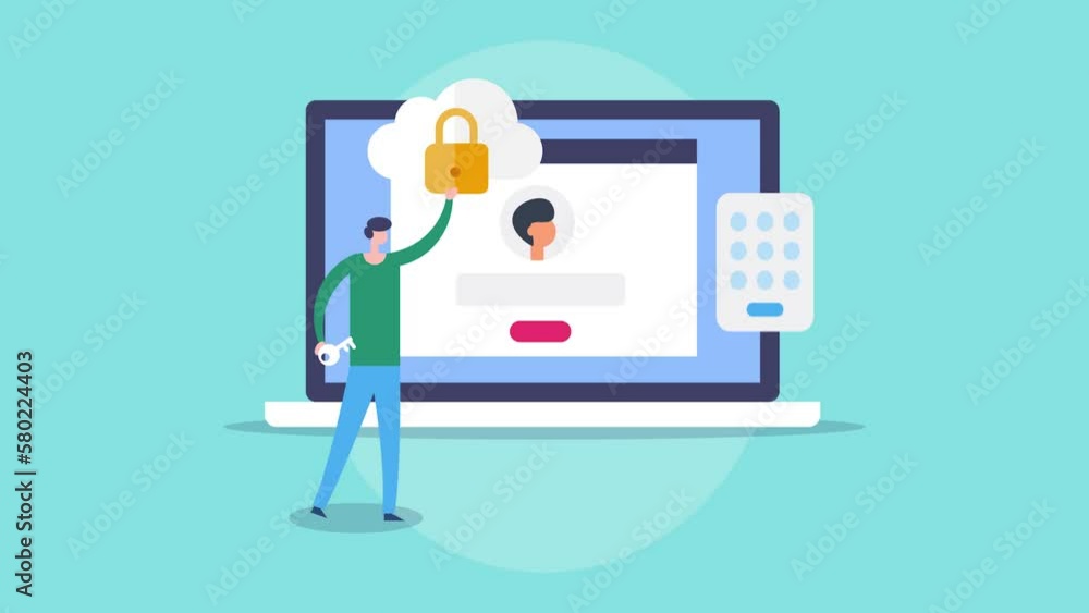 Aufkleber cloud software engineer working on cloud security internet data protection customer information safe