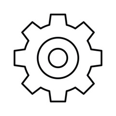 Settings icon. Line icon, outline symbol.