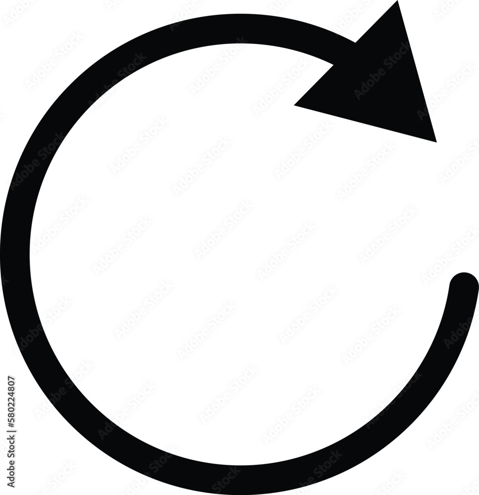 Poster refresh icon . reload icon vector . rotation icon . update sign . restart icon