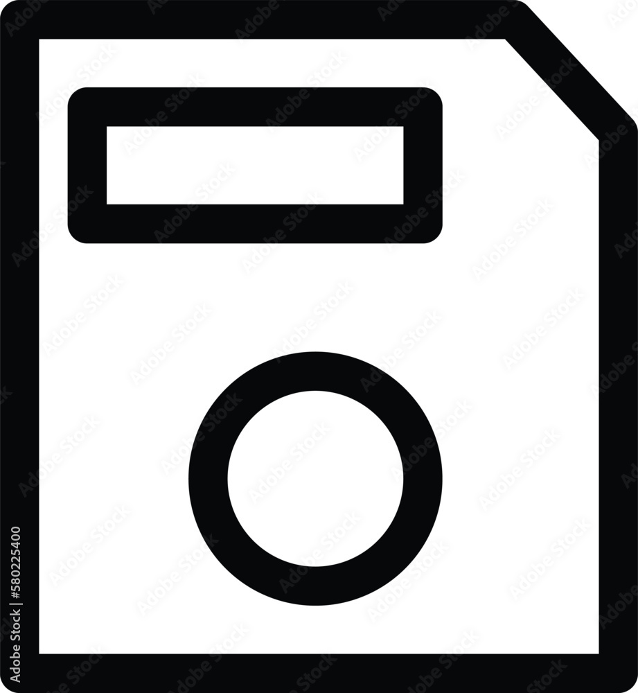 Poster save icon. old floppy disk symbol. copy sign. save disk icon vector