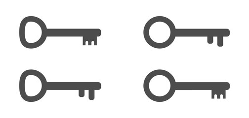  Keys vector icons collection