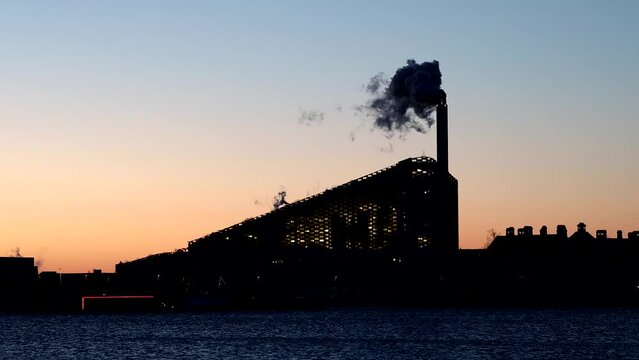 Copenhagen, Denmark The CopenHill landmark waste to power power plant.